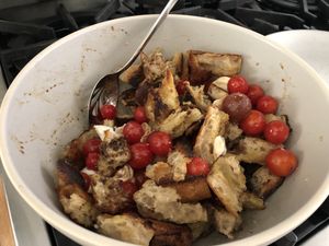 Panzanella in a bowl