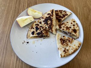 Quesadillas on a plate