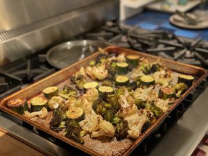 Roasted vegetables (cauliflower, brocolli, zucchini)