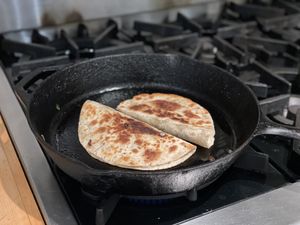 Quesadillas in a pan