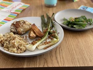 All three veggies for dinner