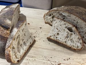 One round of bread sliced