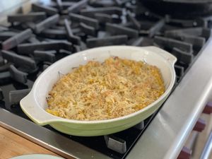 Squash with a cheese crust