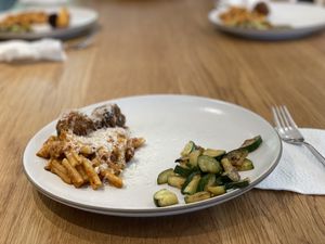Meatballs with pasta