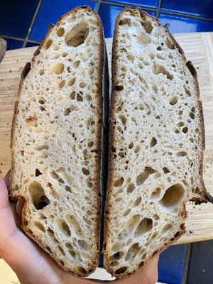Inside of spiral loaf