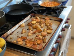 Small Hasselback potatoes