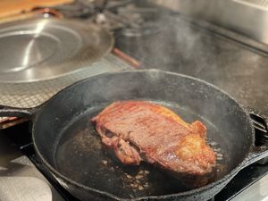 Steak searing