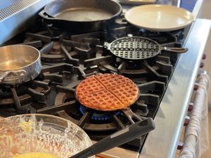 Waffles on the stovetop